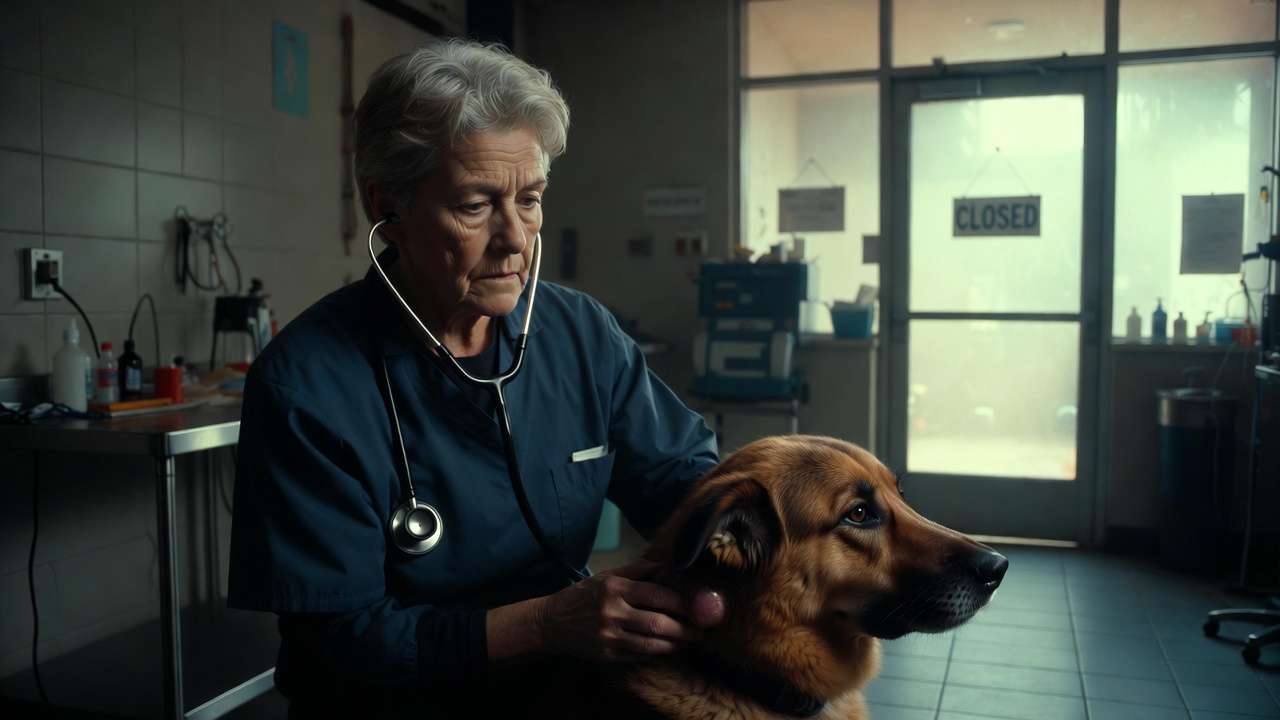 I was the senior vet on duty when they brought in a “feral” 8-year-old German Shepherd for euthanasia—but tracing the odd lump behind its ear made me quietly lock the clinic doors.