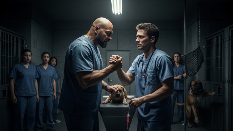 They told me he was a monster. The needle was drawn, the paperwork signed, and I was seconds away from ending this “violent” dog’s life. But when I leaned in for the final injection, my stomach dropped. What I saw changed everything I thought I knew about animals.