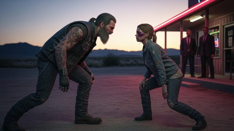 “I Ruthlessly Screamed At A Bruised, Terrified Girl And Chased Her Out Of My Biker Bar Into A Freezing Storm. Everyone Thought I Was A Complete Monster, But What I Saw On Her Neck Meant We Only Had Minutes To Live.”