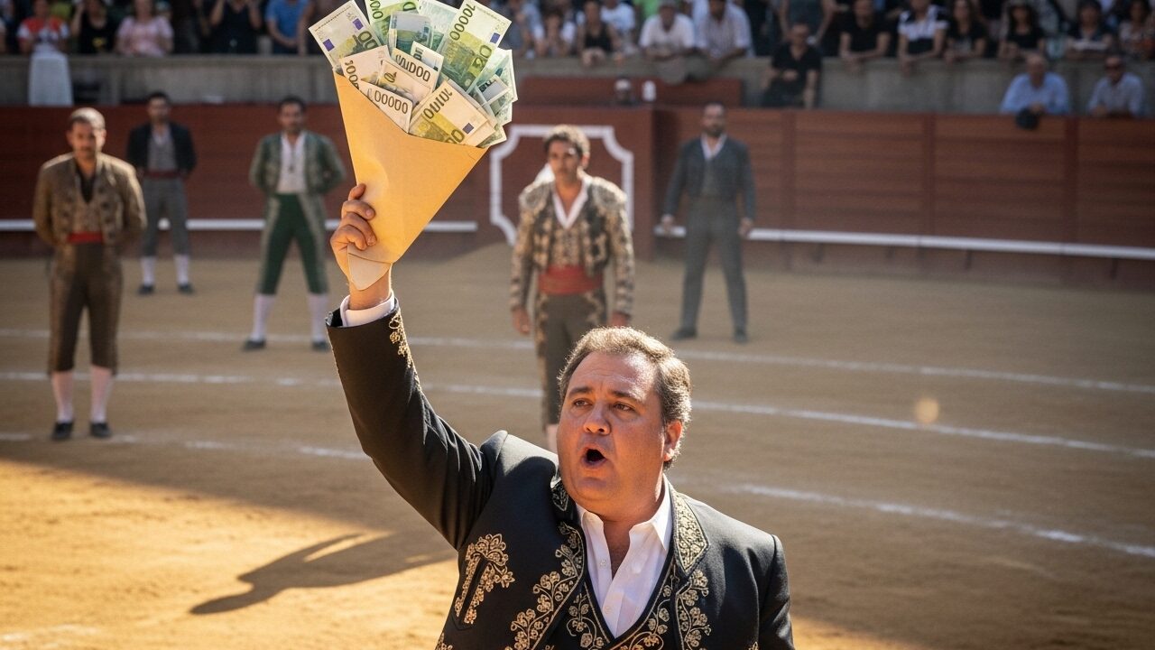 “€100,000 TO ANY MAN WHO CAN TAME THIS BEAST!” — Don Mateo’s voice boomed over the arena, a thick envelope of cash thrust into the blistering air.