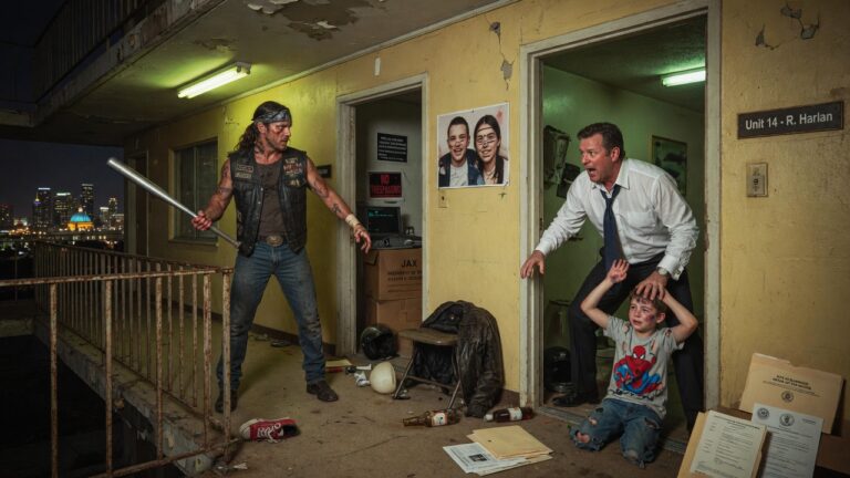 I Moved Into This Dump To Forget My Past, But When I Heard My Neighbor’s Belt Hit The Floor, The Biker In Me Woke Up… What I Found Behind His ‘Private’ Door Wasn’t Just Sin—It Was A Death Warrant Signed By The City’s Elite.
