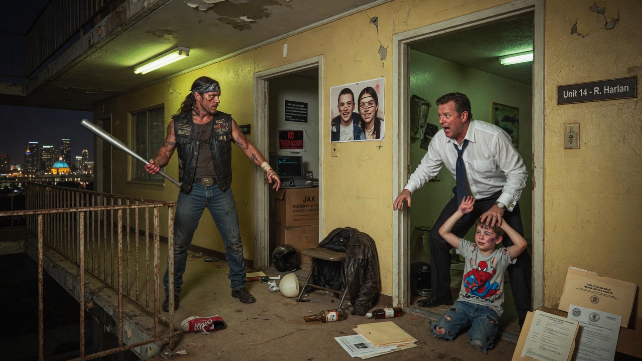 I Moved Into This Dump To Forget My Past, But When I Heard My Neighbor’s Belt Hit The Floor, The Biker In Me Woke Up… What I Found Behind His ‘Private’ Door Wasn’t Just Sin—It Was A Death Warrant Signed By The City’s Elite.